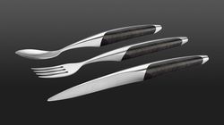 Dinner knife, Table cutlery with spoon ash