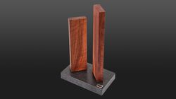 Oak/Walnut wood, Shun knife block